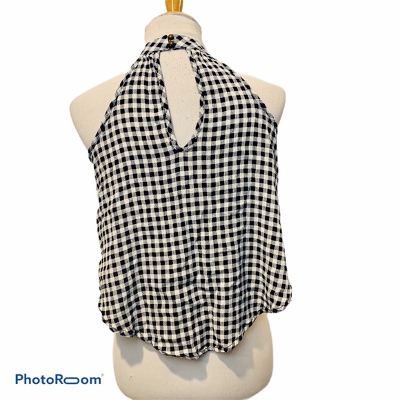 ⭐️ XHILARATION Checked High Neck Halter Top - Picture 3 of 5